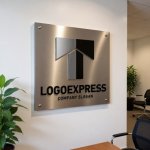 画像7: T字型の建物と上昇を表すロゴ (7)