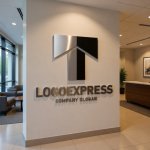 画像10: T字型の建物と上昇を表すロゴ (10)