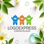 画像9: 笑顔の子供たちのカラフルなロゴ (9)