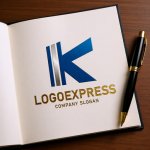 画像6: K字のラインとグラデーションロゴ (6)