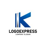 画像1: K字のラインとグラデーションロゴ (1)