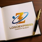 画像6: Z字と稲妻のテクノロジーロゴ (6)