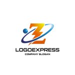 画像1: Z字と稲妻のテクノロジーロゴ (1)