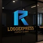 画像15: R字の立体グラデーションロゴ (15)