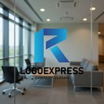 画像9: R字の立体グラデーションロゴ (9)