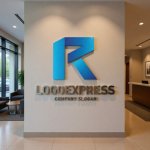 画像10: R字の立体グラデーションロゴ (10)