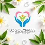 画像9: 手とハートで育む人々の成長ロゴ (9)