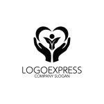 画像3: 手とハートで育む人々の成長ロゴ (3)