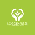 画像4: 手とハートで育む人々の成長ロゴ (4)