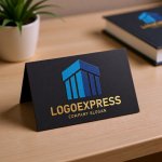 画像6: 建物と柱のロゴ (6)