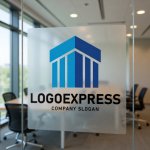 画像8: 建物と柱のロゴ (8)