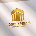 画像11: 建物と柱のロゴ (11)