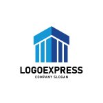 画像1: 建物と柱のロゴ (1)