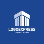 画像4: 建物と柱のロゴ (4)