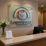 画像8: ウインクする猫とパステル虹のかわいいロゴ (8)