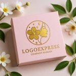 画像10: 女性の横顔と桜の優美なロゴ (10)