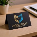 画像6: CとJが組み合わさったモダンな幾何学ロゴ (6)