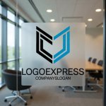 画像8: CとJが組み合わさったモダンな幾何学ロゴ (8)