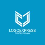 画像4: CとJが組み合わさったモダンな幾何学ロゴ (4)