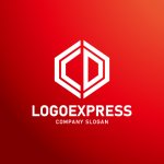 画像4: CとDが融合するモダン六角形ロゴ (4)