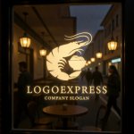 画像14: 麺を抱える海老の美味しいロゴ (14)