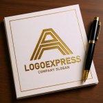 画像6: A字のラインとグラデーションロゴ (6)