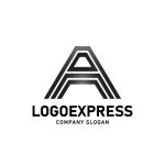 画像1: A字のラインとグラデーションロゴ (1)