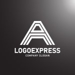 画像4: A字のラインとグラデーションロゴ (4)