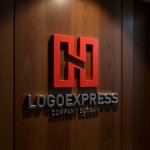 画像5: Hの幾何学的な繋がりロゴ (5)