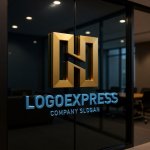 画像15: Hの幾何学的な繋がりロゴ (15)