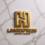 画像13: Hの幾何学的な繋がりロゴ (13)