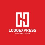 画像4: Hの幾何学的な繋がりロゴ (4)