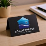 画像6: 波とグラデーションの家ロゴ (6)