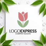 画像9: やさしい色合いのチューリップロゴ (9)