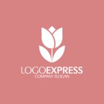 画像4: やさしい色合いのチューリップロゴ (4)