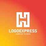 画像4: Hのダイナミックグラデーションロゴ (4)