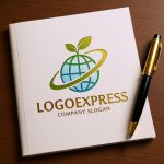 画像6: 地球と芽生えのグローバルエコロゴ (6)