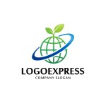 画像3: 地球と芽生えのグローバルエコロゴ (3)