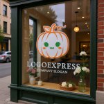 画像7: 笑顔のかわいいカボチャのロゴ (7)