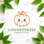 画像9: 笑顔のかわいいカボチャのロゴ (9)