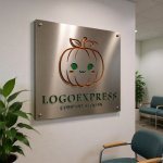 画像13: 笑顔のかわいいカボチャのロゴ (13)