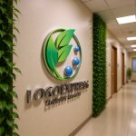 画像15: 葉と水滴のエコロジーロゴ (15)