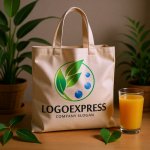 画像8: 葉と水滴のエコロジーロゴ (8)