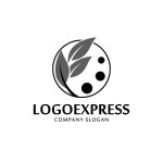 画像3: 葉と水滴のエコロジーロゴ (3)