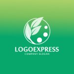 画像4: 葉と水滴のエコロジーロゴ (4)