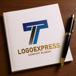 画像6: T字のダイナミックグラデーションロゴ (6)