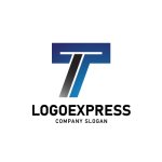 画像1: T字のダイナミックグラデーションロゴ (1)