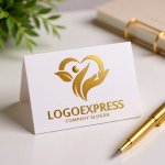 画像16: 優しく包むハートと人々の成長ロゴ (16)