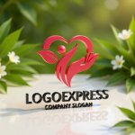 画像12: 優しく包むハートと人々の成長ロゴ (12)