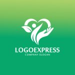 画像4: 優しく包むハートと人々の成長ロゴ (4)